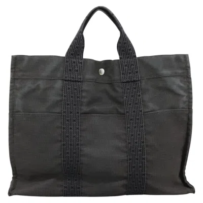 Pre-owned Hermes Hermès Herline Grey Canvas Tote Bag ()
