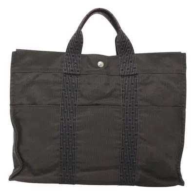 Pre-owned Hermes Hermès Herline Grey Canvas Tote Bag ()