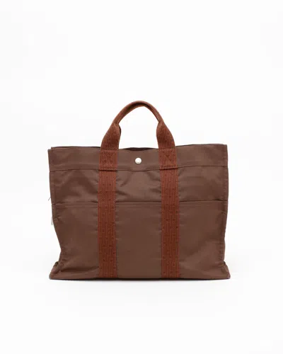 Pre-owned Hermes Hermès Herline Mm Tote Bag In Brown