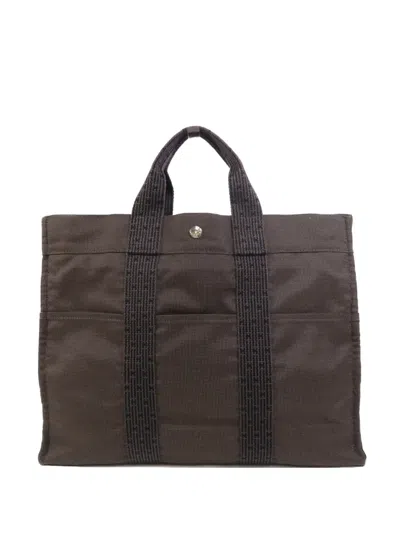 Pre-owned Hermes Herline Mm Tote Bag In Brown