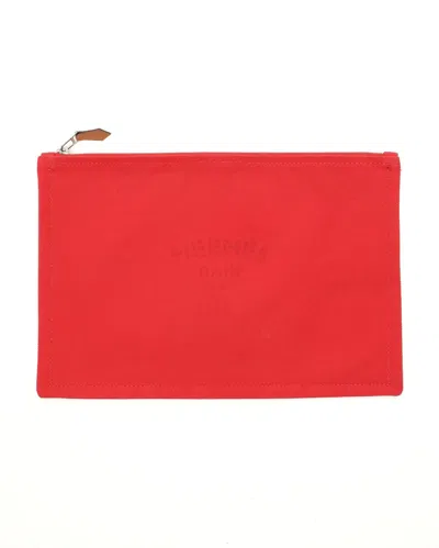 Pre-owned Hermes Hermès  Neobain Pouch In Red