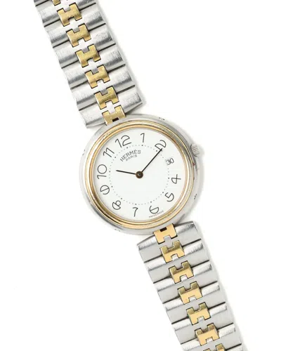 Hermes Hermès  Profile 33mm Watch In Silver