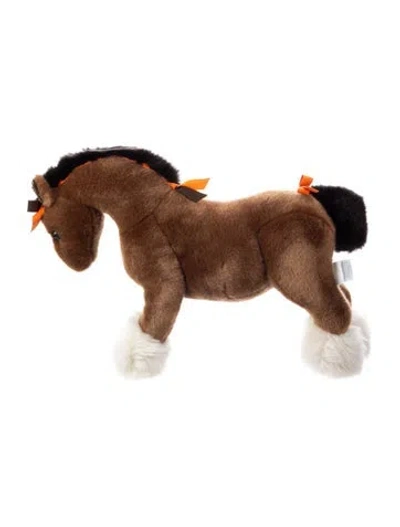 Pre-owned Hermes Hermy Plush In Brown