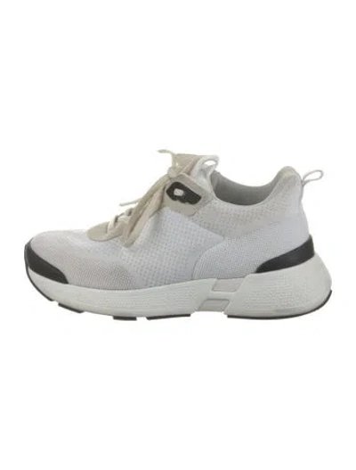 Pre-owned Hermes Heros Athletic Sneakers In White