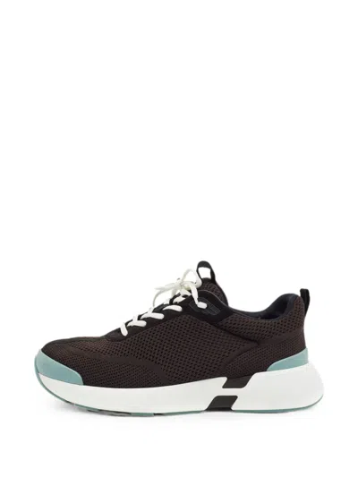 Pre-owned Hermes Heros Low-top Sneakers In Brown