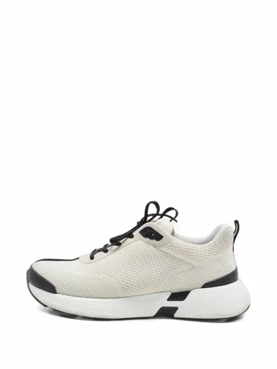 Pre-owned Hermes Heros Mesh Sneakers In Neutrals