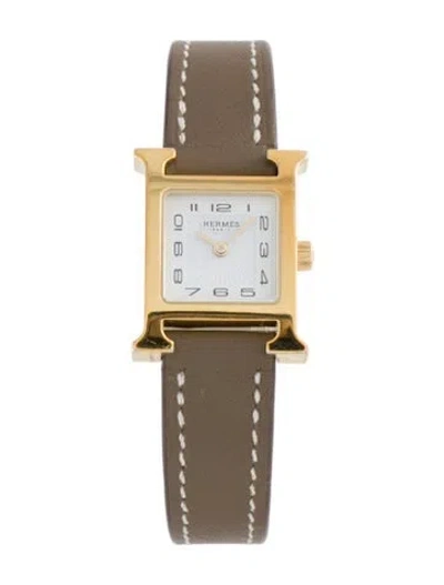 Pre-owned Hermes Heuer H Watch In Multicolor