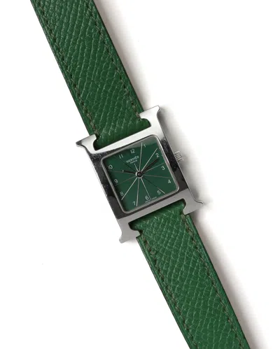 Pre-owned Hermes Hermès Heure H 21mm Watch In Multi