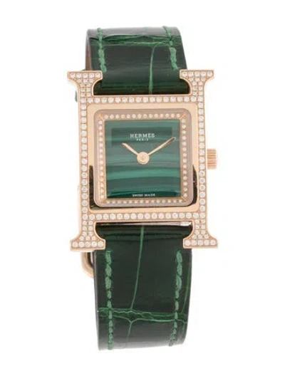 Pre-owned Hermes Heure H Watch In Multi
