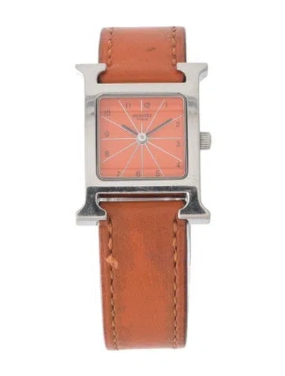 Pre-owned Hermes Heure H Watch In Multi