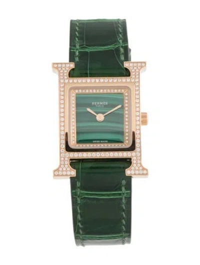 Pre-owned Hermes Heure H Watch In Multi