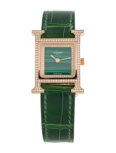 Pre-owned Hermes Heure H Watch In Multi