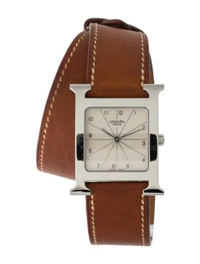 Pre-owned Hermes Heure H Watch In Multi