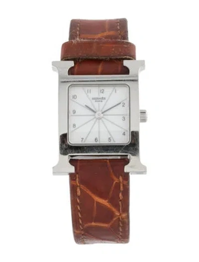 Pre-owned Hermes Heure H Watch In Multi