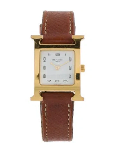 Pre-owned Hermes Heure H Watch In Multi