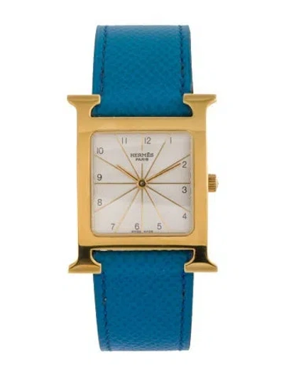 Pre-owned Hermes Heure H Watch In Multi