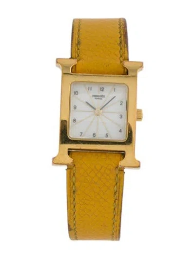Pre-owned Hermes Heure H Watch In Multi