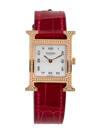 Pre-owned Hermes Heure H Watch In Multi