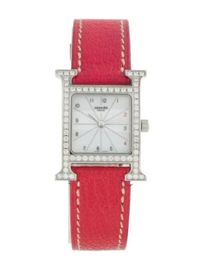 Pre-owned Hermes Heure H Watch In Multi