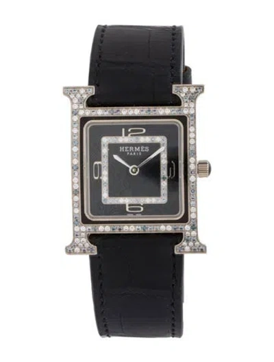 Pre-owned Hermes Heure H Watch In Multi