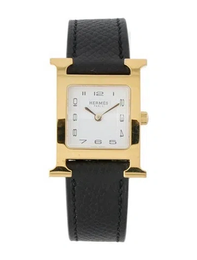Pre-owned Hermes Heure H Watch In Multi