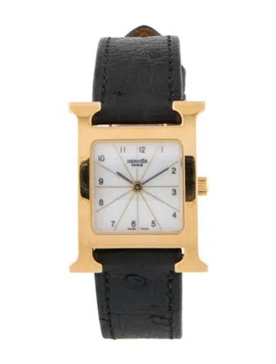 Pre-owned Hermes Heure H Watch In Multi