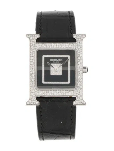Pre-owned Hermes Heure H Watch In Multi