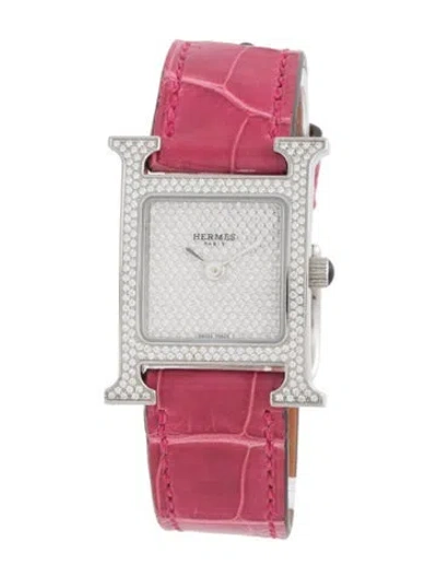 Pre-owned Hermes Heure H Watch In Multi