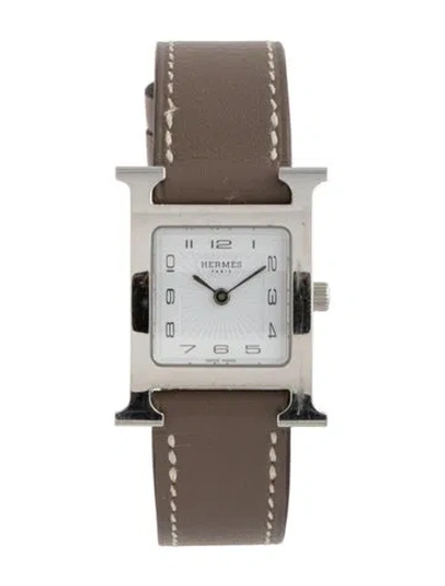 Pre-owned Hermes Heure H Watch In Multi