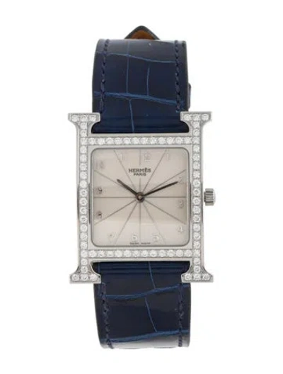 Pre-owned Hermes Heure H Watch In Multi