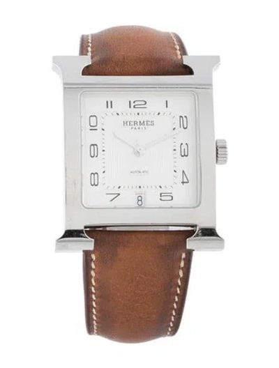 Pre-owned Hermes Heure H Watch In Multi