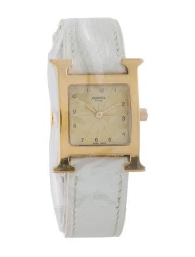 Pre-owned Hermes Heure H Watch In Multi