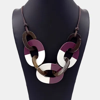 Pre-owned Hermes Hermès Horn Necklace In Multi