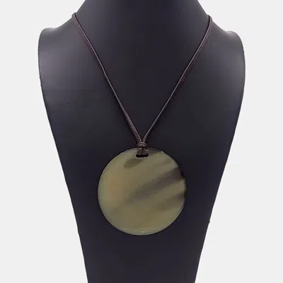 Pre-owned Hermes Hermès Horn Necklace In Multi