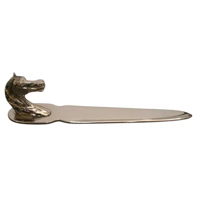 Pre-owned Hermes Horse Head / Equestrian Letter Opener, 1960s France In Gold