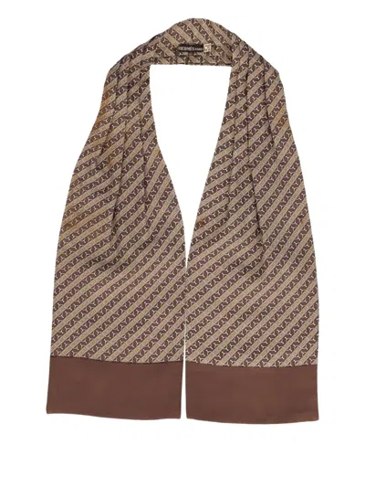 Pre-owned Hermes Horse Stirrup-print Scarf