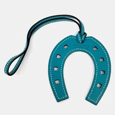 Pre-owned Hermes Hermès Horseshoe Bag Charm In Blue
