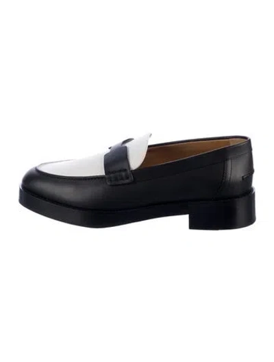 Pre-owned Hermes Hour H Logo Loafers In Blue