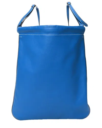 Pre-owned Hermes Hermès Hydra Calfskin Leather Cheri Bridado Backpack (authentic Pre-loved)