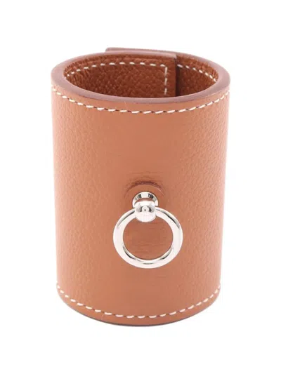 Pre-owned Hermes Idole Hair Accessory In Brown
