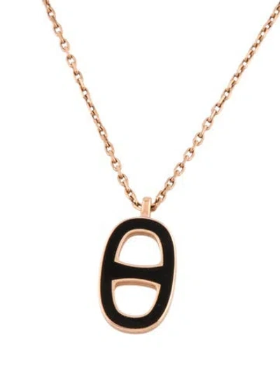 Pre-owned Hermes Iliad Pendant Necklace, 17" In Multi