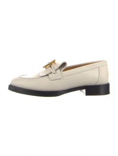 Pre-owned Hermes Impact H Logo Loafers In Neutral