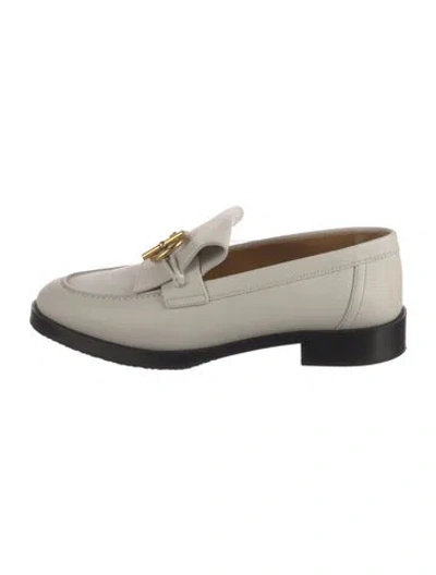 Pre-owned Hermes Impact H Logo Loafers In Neutrals