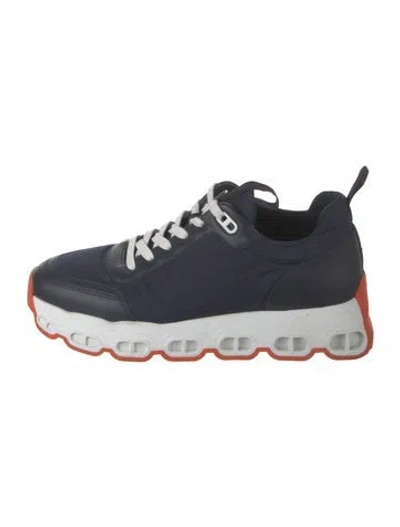 Pre-owned Hermes Impulse Athletic Sneakers In Blue