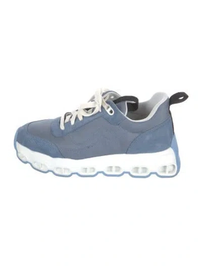 Pre-owned Hermes Impulse Sneakers In Blue