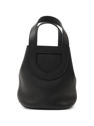 Pre-owned Hermes In The Loop 18 Handbag In Black