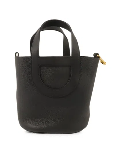 Pre-owned Hermes In The Loop 18 Mini Tote Bag In Black