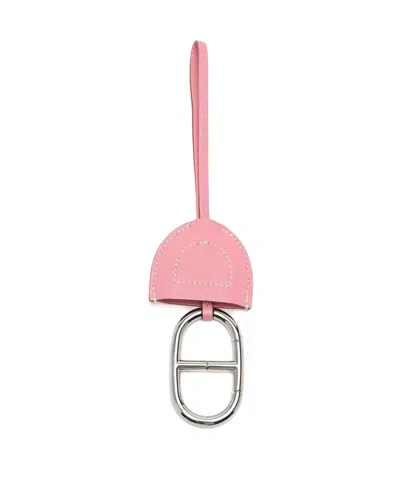 Pre-owned Hermes Hermès In The Loop Bag Charm In Pink