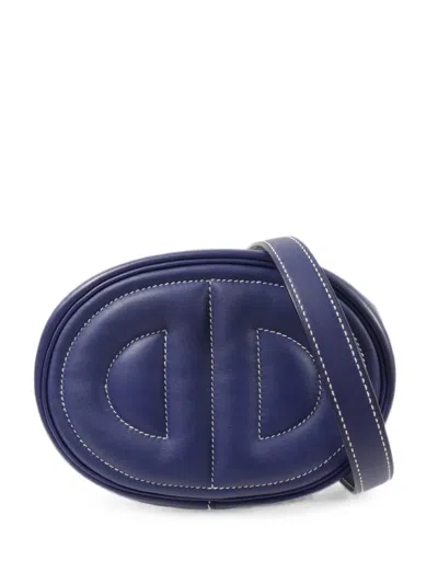Pre-owned Hermes In The Loop Belt Bag In Blue