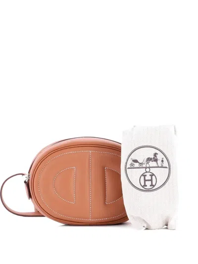 Pre-owned Hermes In-the-loop Swift Belt Bag In Brown